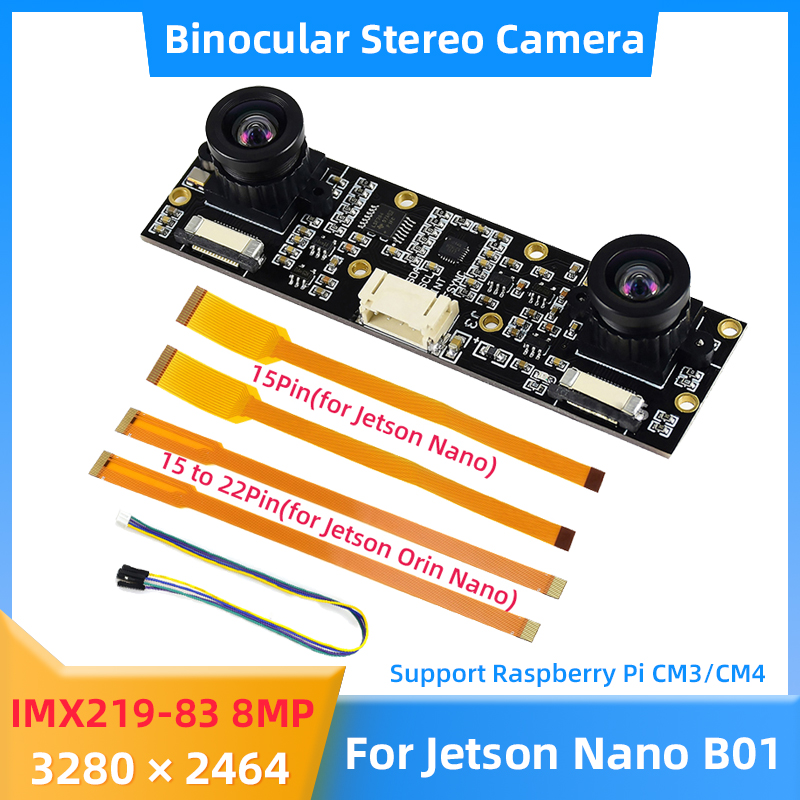 Raspberry Pi Hq Camera Microscope Lens - Nvidia Jetson nano用双眼カメラ,ステレオ,深さビジョン,jetson orin,Nano Rider 4cm-8
