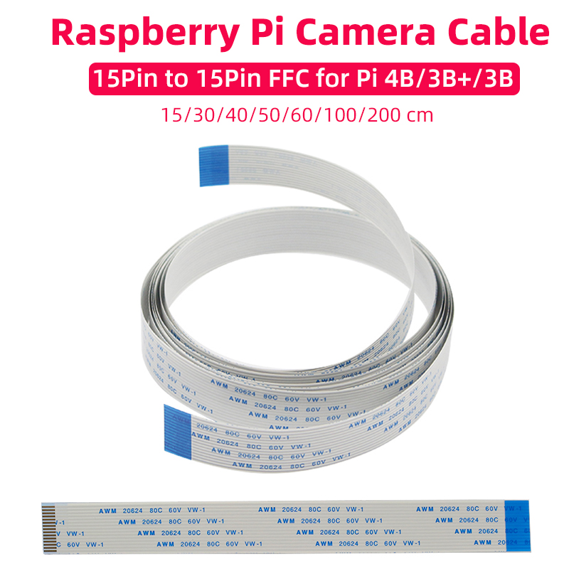 Raspberry Pi Hq Camera Microscope Lens - 2 メートル 1 メートル 60/50/40/30/15 センチメートルラズベリーパイカメラケーブルリボン